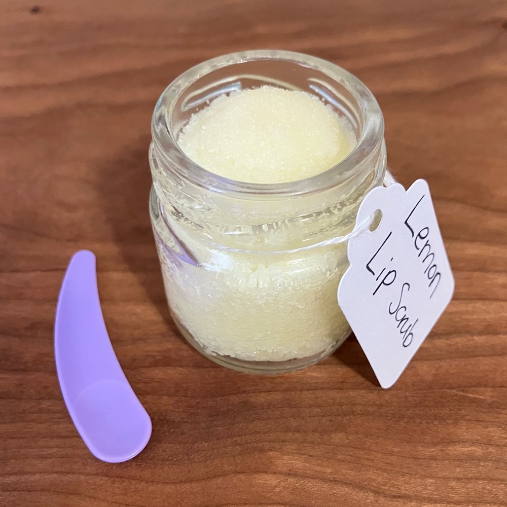 Lemon Lip Scrub, Handcrafted - Picture 2 of 3